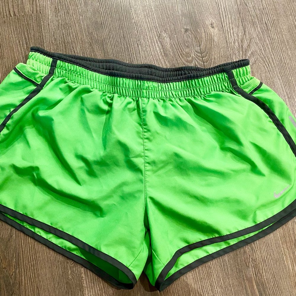 Green Nike Dri-Fit Shorts
